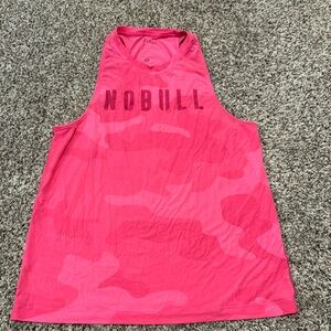 Medium hot pink camo no bull muscle tank